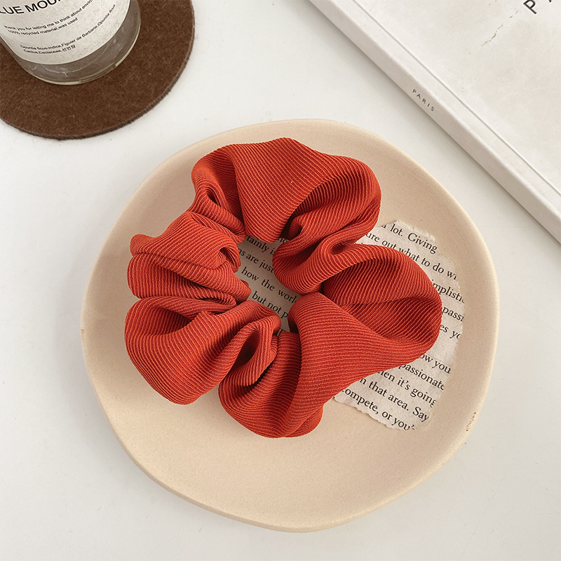 Dây Buộc Tóc Thời Trang Màu Trơn Cá Tính Phong Cách Hàn Quốc Cho Nữ