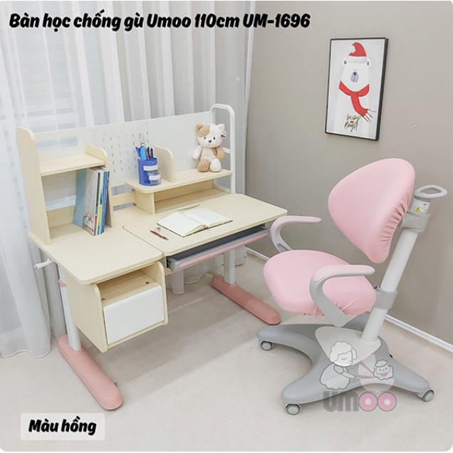Bàn học thông minh cao cấp Umoo  UM-1696 chống gù,chống cận cho học sinh tặng kèm bọc ghế và giá để ipad