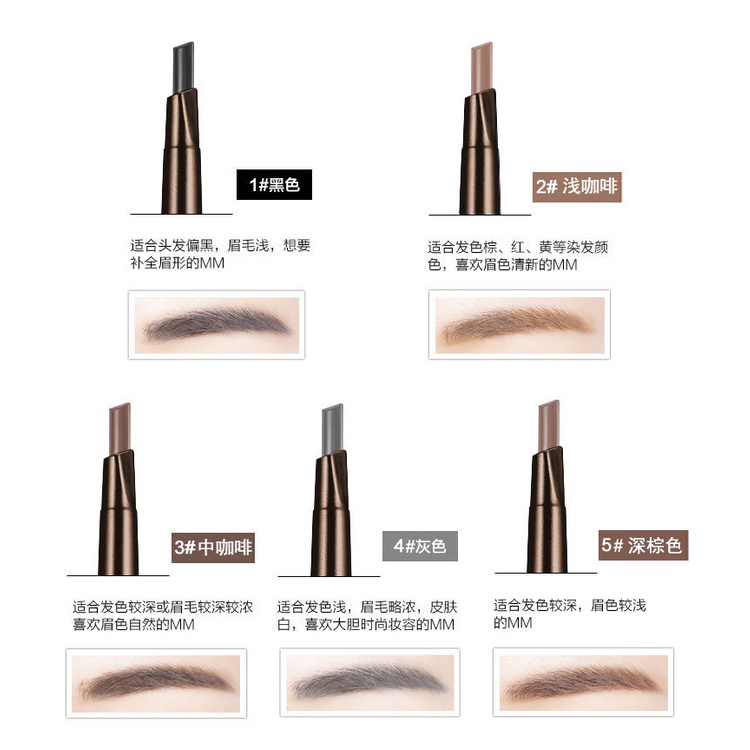 Chì Vẽ Lông Mày Thiết Kế Hai Đầu Xoay Tự Động Không Thấm Nước Và Mồ Hôi Chống Nhòe
