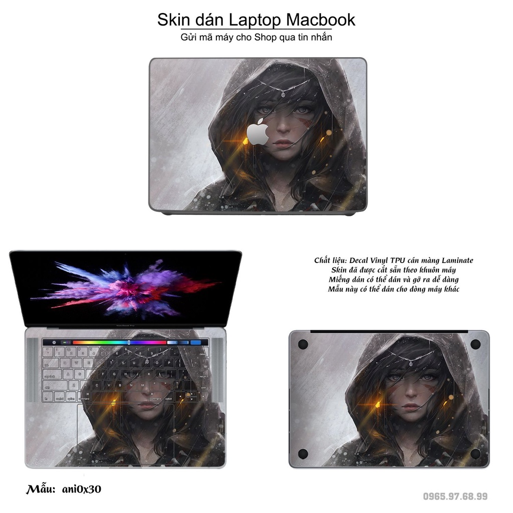 Skin dán Macbook mẫu Anime image (đã cắt sẵn, inbox mã máy cho shop)