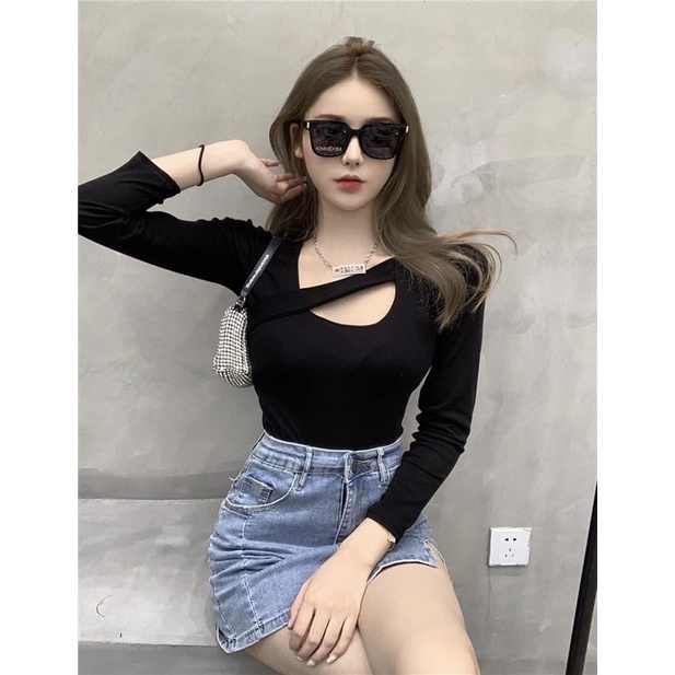 ÁO TAY DÀI PHOM ÔM - Áo tay dài thun tăm ZUMBEE