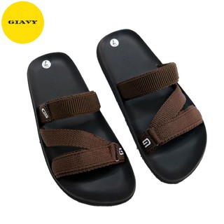 Dép nữ quai vải đế cao su dtk377 - giavy