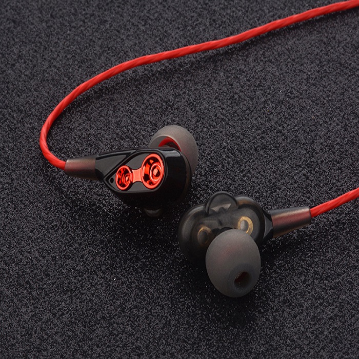 Tai nghe nhét tai có mic lõi kép siêu bass chính hãng VPB Hồng Kông T2