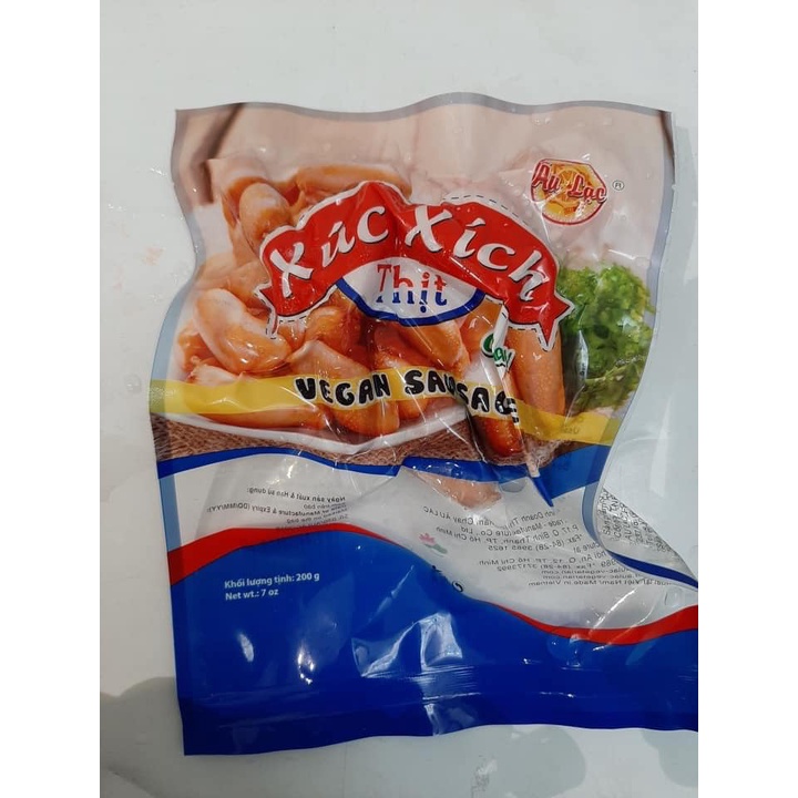 Xúc xích thịt chay Âu Lạc - Thực phẩm đông lạnh - Giao siêu tốc - Tp. HCM