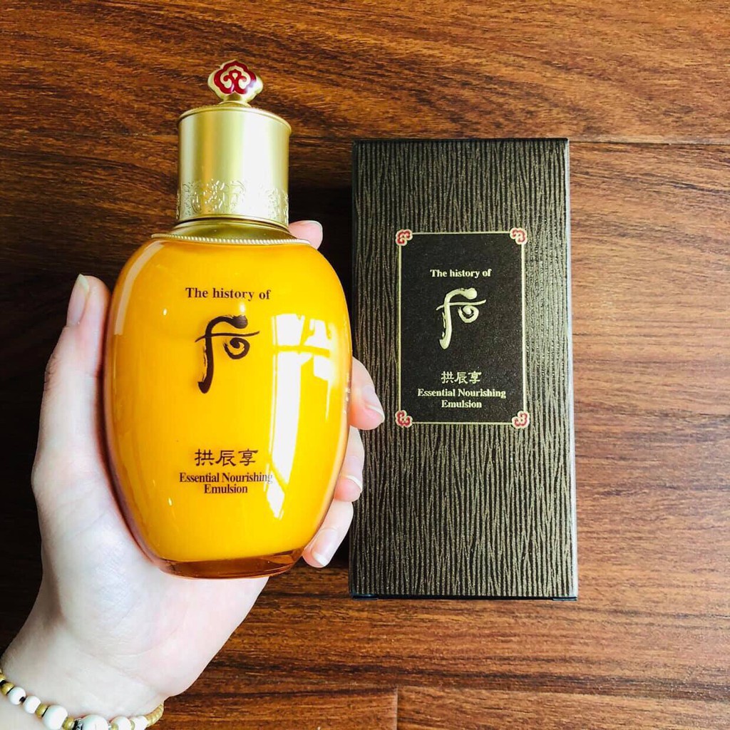 Sữa dưỡng whoo inyang vàng 20ml_Sữa dưỡng Whoo Gongjinhyang Essential Nourishing Emulsion siêu dưỡng ẩm da
