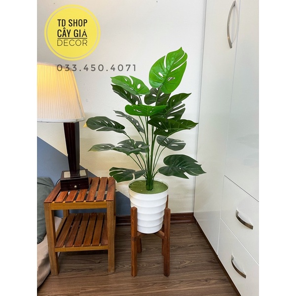 Cây giả decor- Mẫu cây giả cao 70cm trang trí phòng siêu đẹp