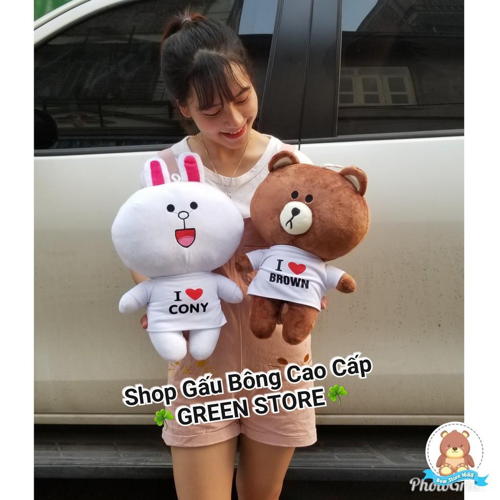 Gấu Bông Brown or Gấu Bông thỏ cony size 40cm hàng cao cấp - Tara Shop