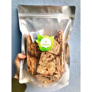 Bánh Biscotti nguyên cám siêu hạt không đường 250g