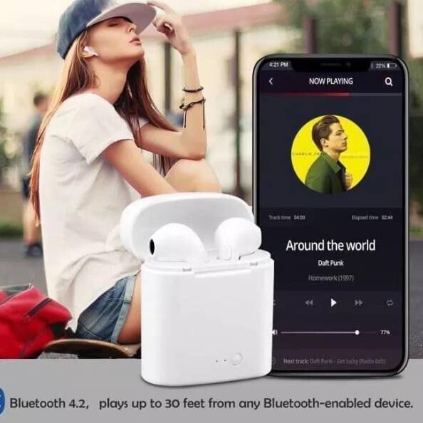Tai Nghe Bluetooth Hbq I7 S Compact I7 Tws Q10S Kèm Phụ Kiện