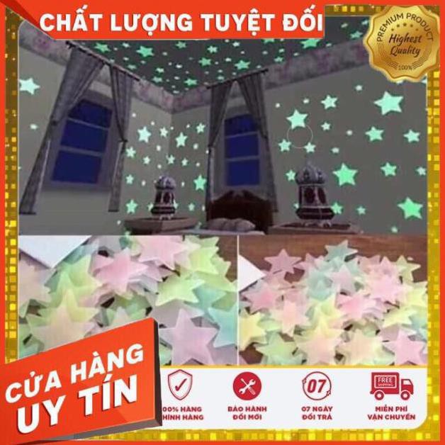 [DÙNG LÀ ĐẸP] [1k/ 1 cái bé] Sao dạ quang phát sáng về đêm