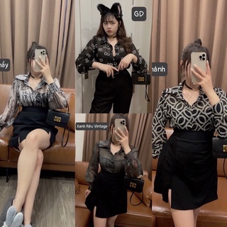 🔱Trang mỡ bigsize🔱 Áo sơ mi cổ đức maii thươngg