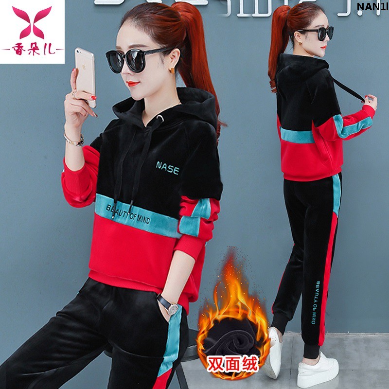 Áo Nỉ Thể Thao Hai Mặt Bằng Nhung Thời Trang Mùa Đông Cho Nữ u002F | BigBuy360 - bigbuy360.vn