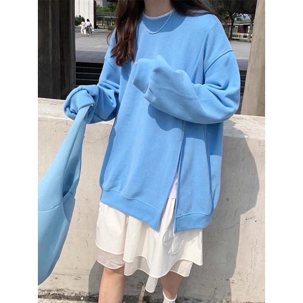 Áo Nỉ Xẻ Tà Full 5 Màu Siêu Xinh Chất Nỉ Mềm Đẹp Hàng Bao Shop Loại 1