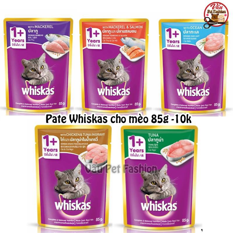 pate gói whiscat cho mèo