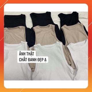 Áo Ba Lỗ Nữ Basic Áo Ba Lỗ Thun Tăm