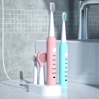 BÀN CHẢI ĐÁNH RĂNG ĐIỆN dùng pin sạc SÓNG ÂM 5 CẤP ĐỘ thông minh cao cấp T115