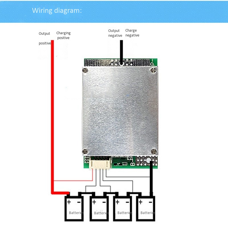 Bảng mạch bảo vệ pin Li-Iron 4S 12V 50A BMS