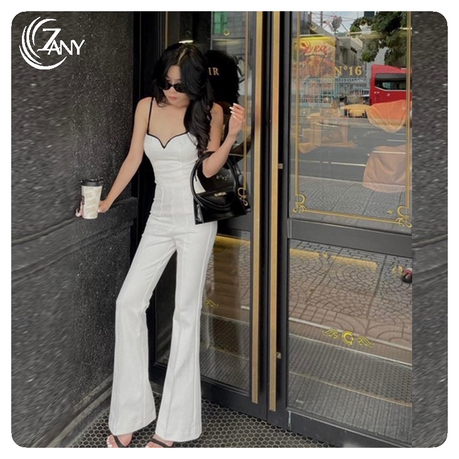 Sét Áo Ống 2Dây Kèm Quần Ống Loe Siêu Sang