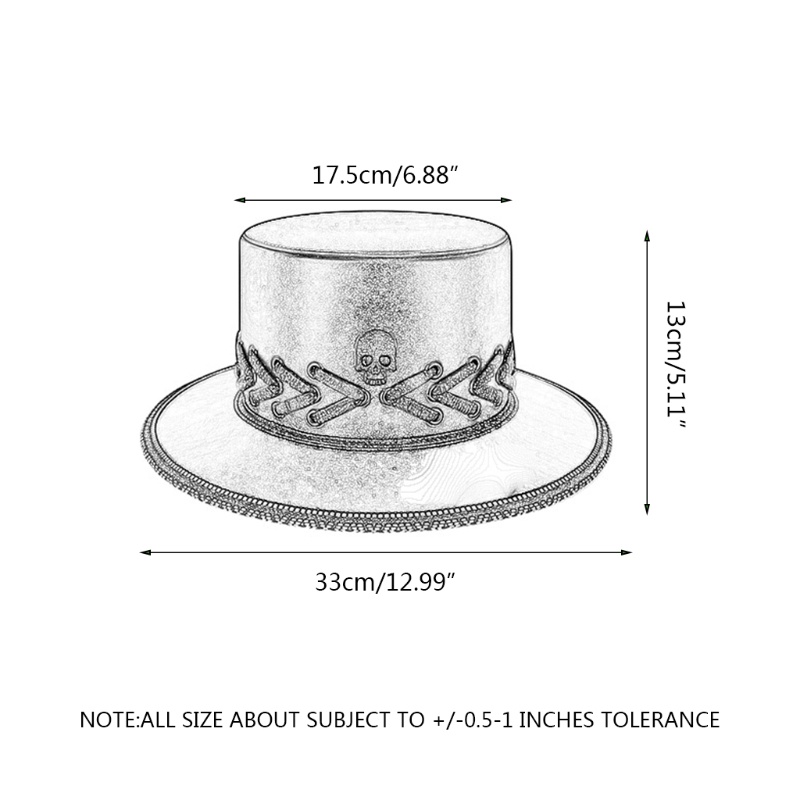 Mũ Bác Sĩ Hóa Trang Halloween Bằng Da Phong Cách Steampunk