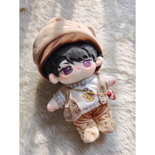 Set Gấu đậu nành cho doll 20cm nhỏ người