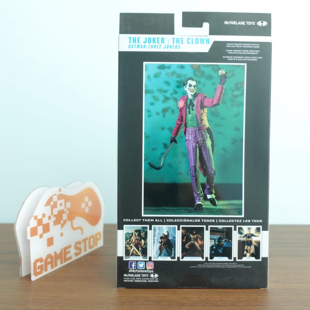 Mô hình DC Multiverse The Joker 18cm The Clown Batman Three Jokers McFarlane Chính hãng Mỹ DCMF41