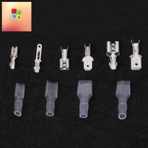 ✅Set 270 đầu cos đực và cái kèm vỏ bọc 2.8 ,4.8 ,6.3 mm.cos, giắc điện, nối dây điện thông dụng cho xe hơi xe máy