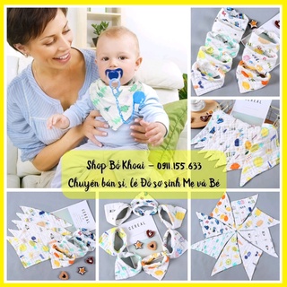Yếm tam giác xô 6 lớp - Yếm xô Organic cho bé - Bố Khoai Store