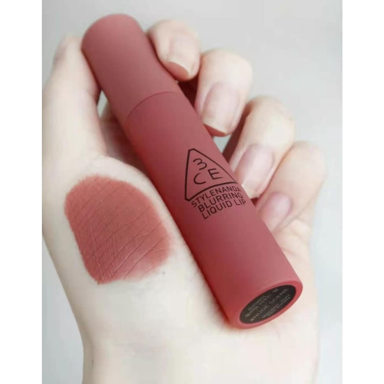 Son 3CE BLURRING LIQUID LIP mã NUDE SCENE(hồng đất)