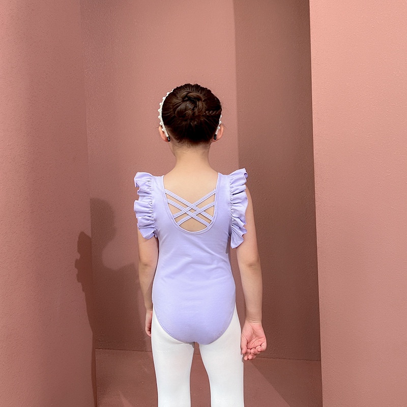 Đầm Tập Nhảy Vải Cotton Mỏng Đính Kim Sa Lấp Lánh Thời Trang Mùa Hè Cho Bé Gái