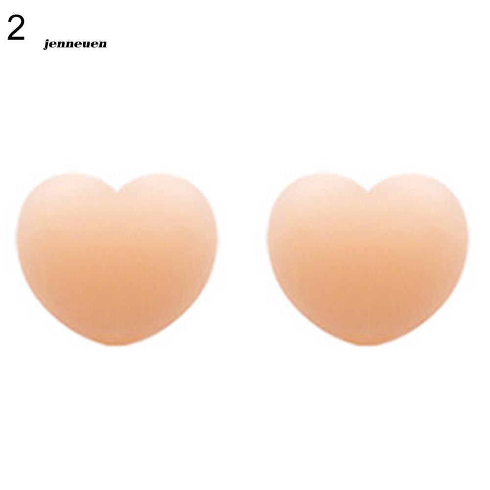 Cặp miếng dán ngực bằng silicone hình trái tim xinh xắn