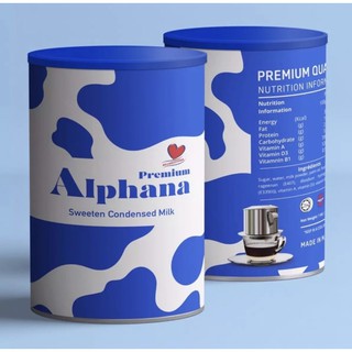 Combo 5 lon sữa 1kg Malaysia Alphana không cholesterol