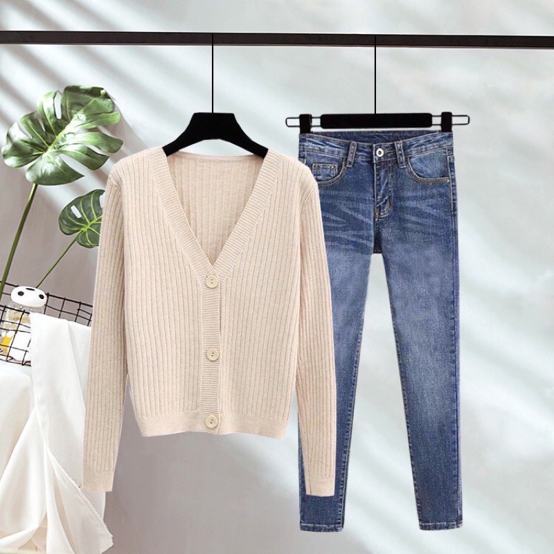 Áo cardigan len sọc tăm ✅ [ kèm HÌNH THẬT HÀNG QC ]