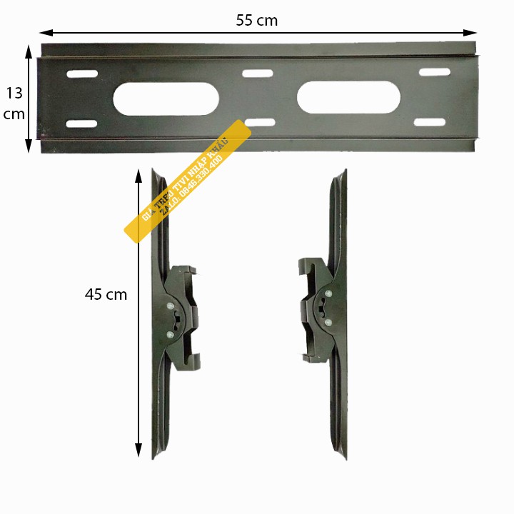 Giá treo tivi nghiêng 43-65 inch - giá treo gật gù điều chỉnh góc nghiêng 43 - 65 inch