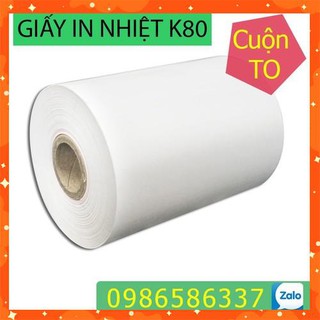 [8HEO HN] ⭐Combo 20⭐ cuộn giấy in nhiệt K80 loại lớn, giấy in hóa đơn 80mm cuộn to, cuộn giấy in bill đường kính lớn