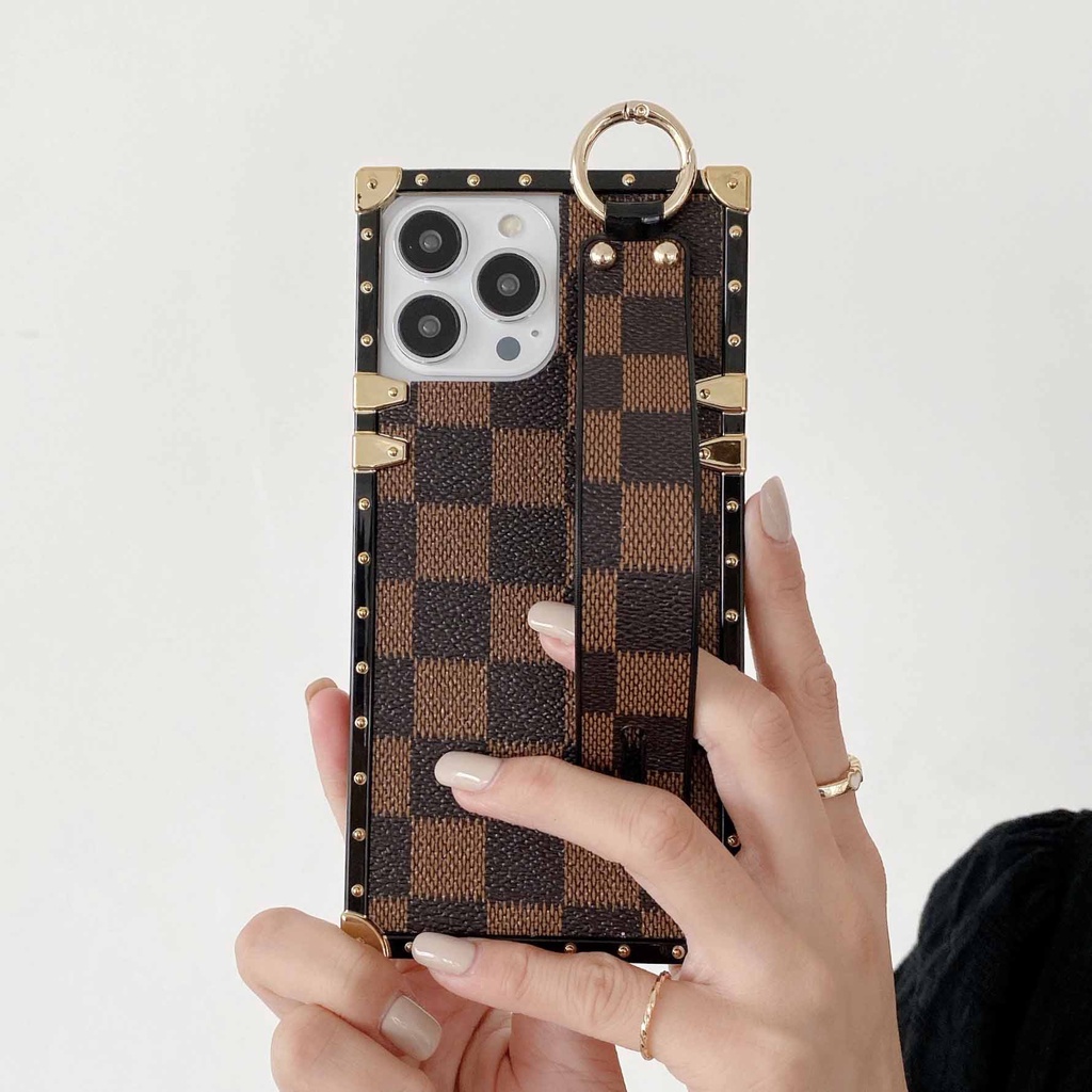 Ốp Điện Thoại Bằng Da Có Dây Vòng Tay Cho iPhone 13promax 12 11 xsmax xr xs 7P