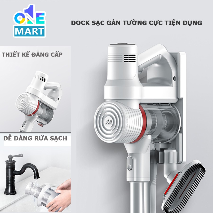 Máy hút bụi cầm tay cao cấp Puppyoo T6 Simba lực hút 15kPa công nghệ NIDEC MOTOR bảo hành chính hãng 2 năm