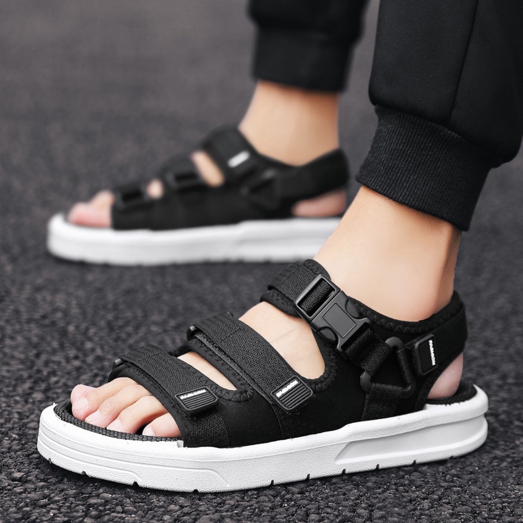 Dép Sandal Nam Nữ, Sandal Học Sinh Quai Ngang Trẻ Trung Theo Phong cách Hàn Quốc