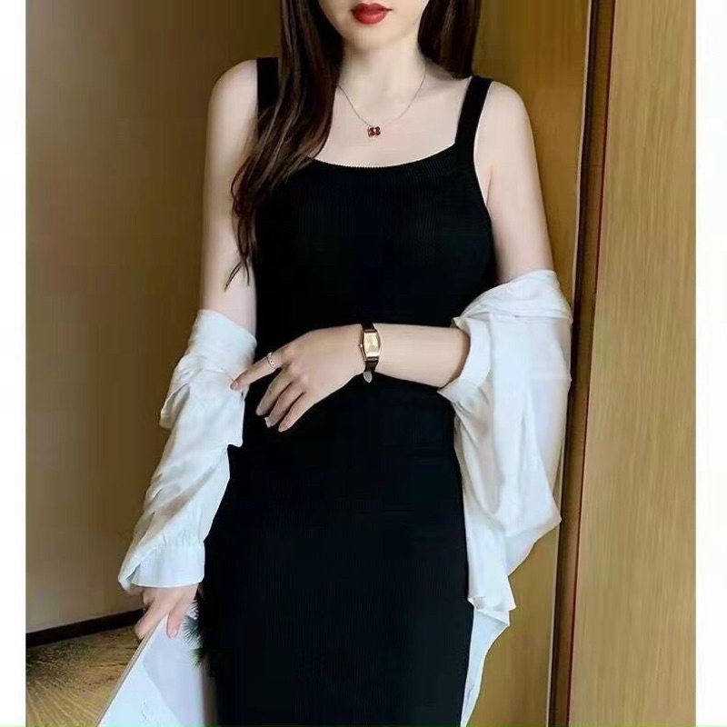 Váy Đen Body Hai Dây Bản To | BigBuy360 - bigbuy360.vn