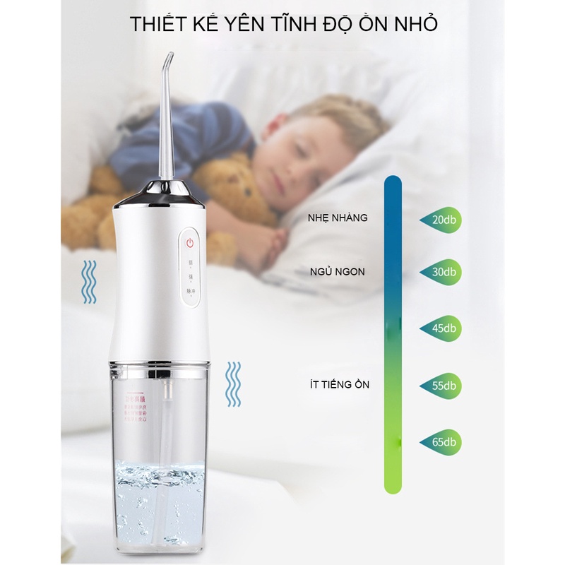 Máy tăm nước cầm tay  Tăm nước ORAL IRRIGATOR, máy đánh răng tự động vệ sinh răng bác sĩ nha khoa khuyên dùng