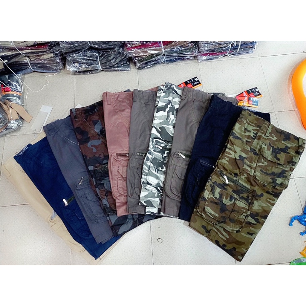 Quần Short Kaki Nam Túi Hộp Cao Cấp Chất Vải Mềm Mịn, Bền Màu
