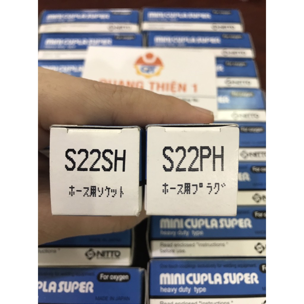 Khớp nối nhanh inox Nitto Nhật S22SH + S22PH