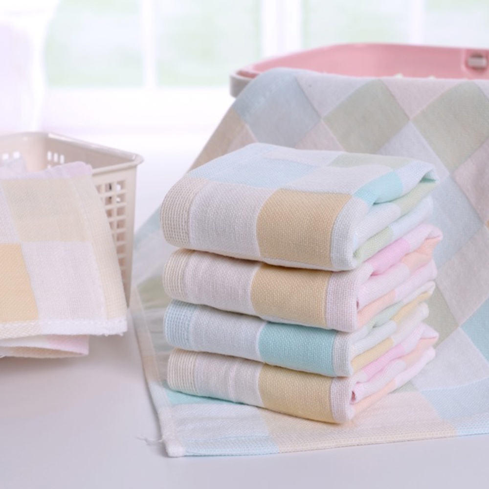 Khăn tay vải cotton mỏng hình vuông thân thiện với da cho bé mẫu giáo