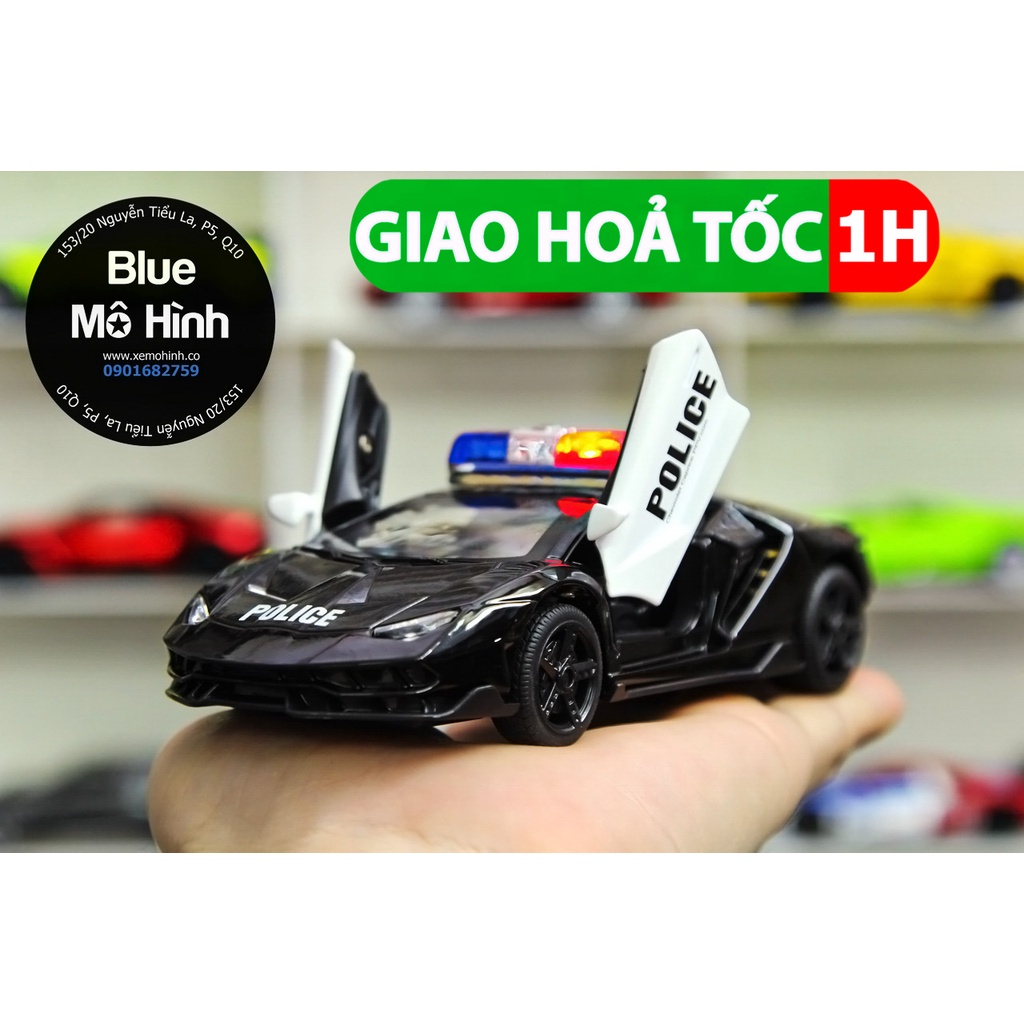 Xe cảnh sát mô hình Lambo Centenario police 1:32