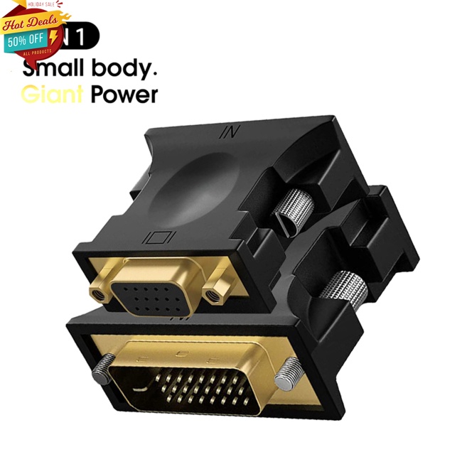 Đầu Chuyển Đổi Dvi Sang Vga Kỹ Thuật Số Hd Dvi 24+1 Sang Vga 100mb/s