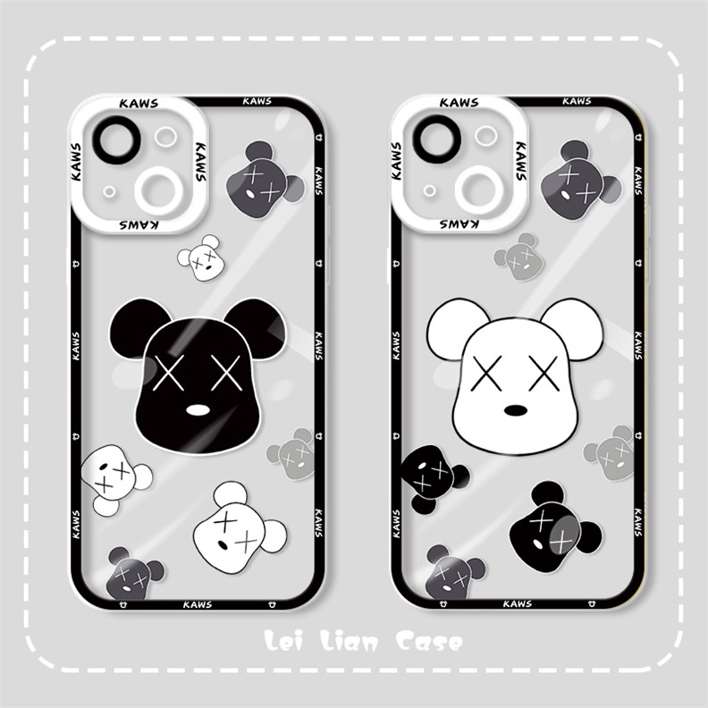Ốp Điện Thoại TPU Dẻo In Hình Gấu Nghệ Thuật Iphone 11 12 Pro 12 Promax 12 Mini 11 Pro 11 Promax 13 13 Pro 13 Promax Xs Max XR 7 8 Plus