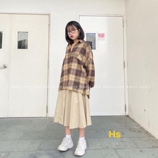 Áo sơ mi lệch túi HS12