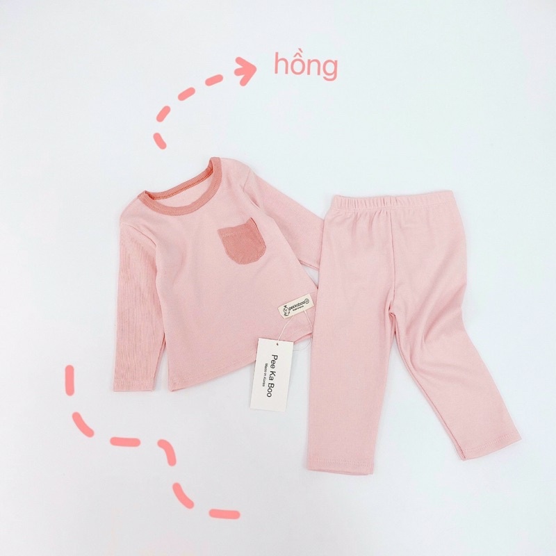 Bộ thun gân mềm mịn cho bé trai/ bé gái cực xinh