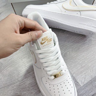 Giày thể thao AF1 Metallic gold Trắng Vệt Gold nam nữ hot trend 2022 tôn dáng hàng FullBoxBill