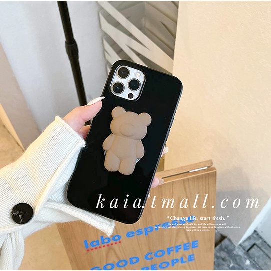 Ốp điện thoại TPU mềm thiết kế gấu 3D thích hợp cho iPhone 13pro 13prm cho 11 7/8Plus Xr XS 13 12 Pro Max