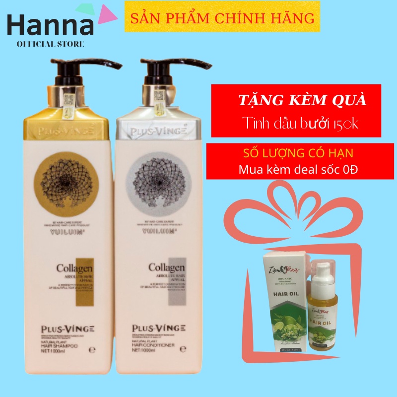 Dầu gội xả cặp collagen vinge ngăn rụng tóc dưỡng mềm mượt phục hồi tóc tóc yếu kích mọc mùi thơm quyến rũ Sunset k11
